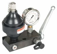 ENERPAC Diaphragm Accumulator & Control Unit: Pre-Charged (MPN ACBS22A). Key specifications — attr98880: ENERPAC; attr95429: G1/4 in; attr95430: 0.53 cu in @ 5000 psi.