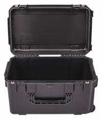 SKB Protective Case: 13 in x 22 in x 12 in Inside, Black, 2 Wheels, 16 lb Wt, IP67, Latches (MPN 3I-2213-12BE). Key specifications — Handle Style: Telescoping; Brand: SKB; Case Closure Type: Latches.