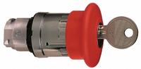 SCHNEIDER Emergency Stop Push Button: Red, 22 mm Mounting Size, Metallic, Maintained (MPN ZB4BS94410). Key specifications — Brand: SCHNEIDER; Action: Maintained; Series: XB4; Push Button Material Type: Metallic.