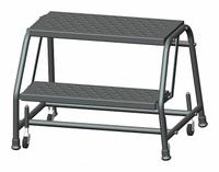 BALLYMORE Step Stool: 1.6 ft Overall Ht, 450 lb Load Cap, 2 Steps, Steel, 1.6 ft Standing Ht (MPN 226P). Key specifications — attr1051722: Rolling Step Stool; attr1051697: BALLYMORE; attr1051699: (4) Swivel; attr1051702: Gray; attr1051713: Handrails Not Included; attr1051726: Rectangle.