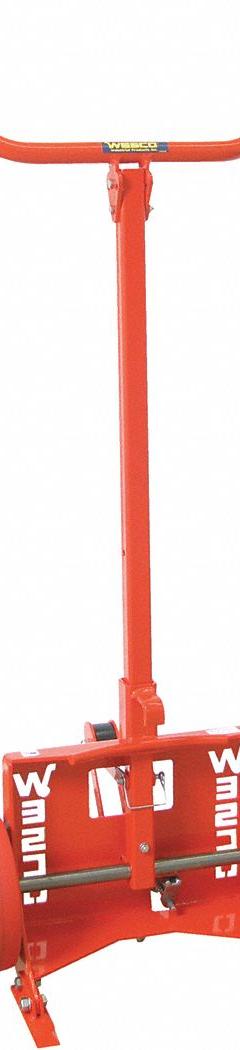 WESCO Drum Hand Truck: For 30 gal_55 gal_85 gal Cntnr Cap, For Steel Container Material, Prong, Dual (MPN 240016). Key specifications — Overall HxWxD: 60 in x 24-1/2 in x 17-1/2 in; Wheel Type/Material: Tread on Core Polyurethane; For Container Material: Steel; Brand: WESCO.