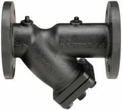 KECKLEY Y Strainer: 5 in, Flanged, Perforated, 0.125 in Screen Size, Cast Iron, Fiber, 15 5/8 in Ht (MPN 51FFY-CI125P34-FBI-A7). Key specifications — Brand: KECKLEY; Seal Material: Fiber; Manufacturer Part Number: 51FFY-CI125P34-FBI-A7; Screen Material: 304 Stainless Steel.