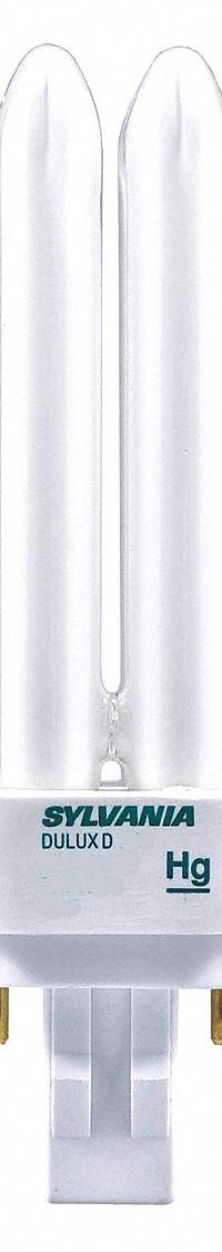 LEDVANCE/ SYLVANIA Compact Fluorescent Bulb: 2-Pin (GX23), T4, Fluorescent, 4100K, 13 W Watt (MPN CF13DD/841/ECO). Key specifications — Brand: LEDVANCE/ SYLVANIA; Bulb Designation: CF13DD/841/ECO; Dimmable: Yes; Color Temperature: 4100K.