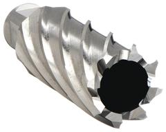 SLUGGER BY FEIN Annular Cutter: 1 in Cutter Dia, 2 in Max Cutting Dp, Bright, Cobalt, Weldon Flat (MPN 63134254008). Key specifications — attr253884: No; attr253885: Bright; attr253886: Cobalt; attr253887: Weldon Flat; attr253888: Fractional Inch; attr277149: SLUGGER BY FEIN.