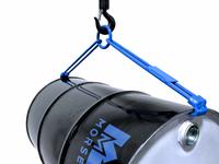 MORSE Drum Lifting Hook: 2 Grip Points, For 55 gal Drum Capacity, Metal, 1,000 lb Wt Capacity, Rim (MPN 41). Key specifications — Color: Blue; For Drum Material: Metal; Grip Location: Rim; Material: Steel; Brand: MORSE.