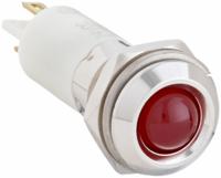 APPROVED VENDOR Raised Panel Light: 12 mm Panel Mounting Hole Dia, LED, Red, Raised Head, M12 (MPN 24M109). Key specifications — Brand: APPROVED VENDOR; Electrical Connection: 0.11 Male Quick Disconnect.