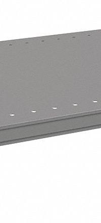 TENNSCO Shelf: 36 in Overall Wd, 18 in Overall Dp, Solid Shelf, 20 ga, Gray, 750 lb Shelf Capacity (MPN Q2-3618). Key specifications — attr37155: Gray; attr37156: Epoxy Coated; attr55828: (4) Shelf Clips; attr37160: Steel; attr33654: TENNSCO.