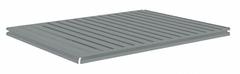 TENNSCO Shelf: 48 in x 36 in, 850 lb Load Capacity, Steel, 22 ga Decking, Gray, Shelf (MPN ZBES-4836C). Key specifications — Decking Material: Steel; Includes: (4) Beams; Decking Finish: Zinc Plated; Shelf Configuration: Single Straight; Color: Gray; Frame Material: Steel; Brand: TENNSCO; Frame Finish: Zinc Plated.