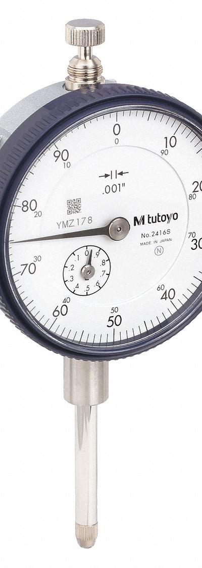 MITUTOYO Dial Indicator - Continuous Reading Back Lug Dial Indicators