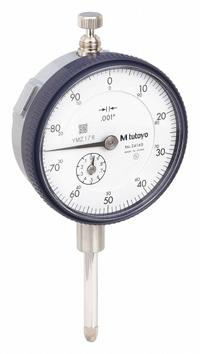 MITUTOYO Dial Indicator - Lug Back: 0 in to 1 in, Inch, Plunger, 0.001 in Accuracy, 57 mm Dial Size (MPN 2416A). Key specifications — attr1184168: 2416A; attr1184178: 0-100; attr1184223: MITUTOYO; attr1200883: Dial Indicator - Lug Back; attr1184173: AGD 2; attr1184177: 0.001 in; attr1184208: Certificate of Inspection.
