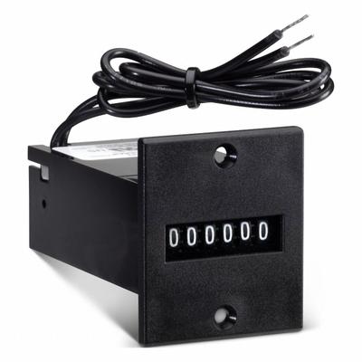 TRUMETER Electromechanical Counter: Front Panel Mounting, 1 3/4 in x 1 1/2 in - Electromechanical Counters