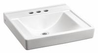 AMERICAN STANDARD Bathroom Sink: Decorum®, White, Vitreous China, 20 in Overall Lg, 18 in Overall Wd (MPN 9024904EC.020). Key specifications — Series: Decorum®; Includes: Recessed Self-Draining Deck; Color: White; Brand: AMERICAN STANDARD; Sink Type: Bathroom; Material: Vitreous China; Sink Material: Ceramic.