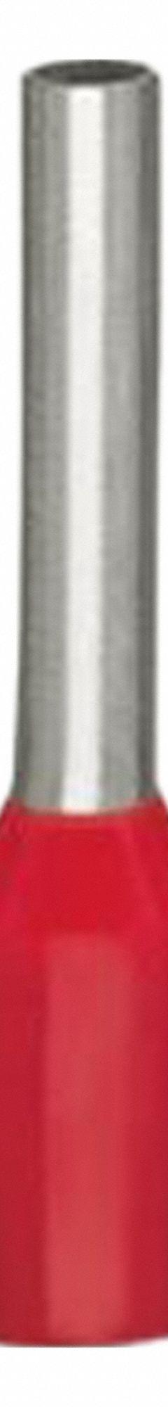 WAGO Wire Ferrule: 18 AWG Max Wire Size, Holds 1 Wire, Red, Polypropylene, 0.06 in Ferrule Dia (MPN 216-243-WWG). Key specifications — Brand: WAGO.