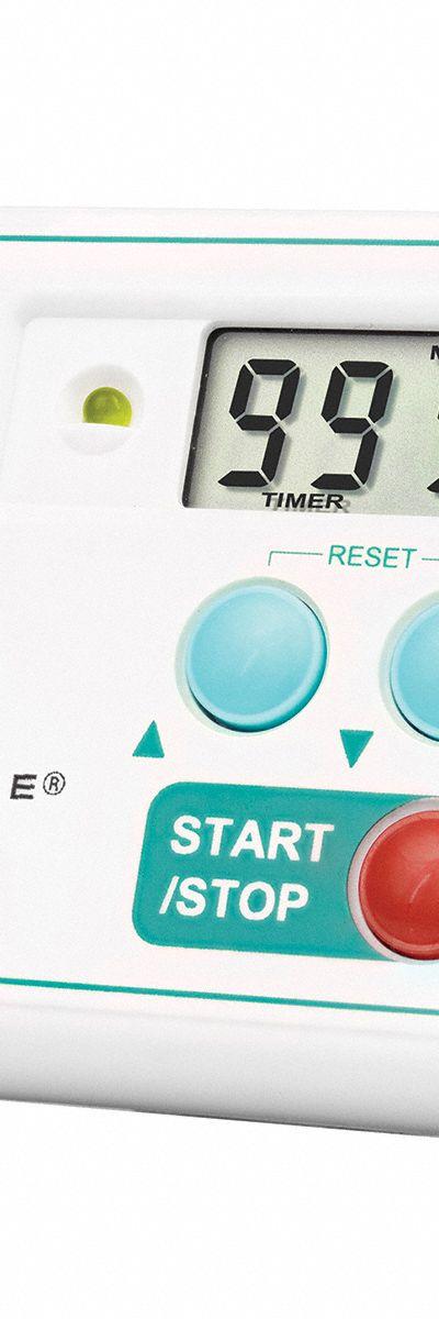 TRACEABLE Visual Alarm Timer: 3/4 in x 2 1/4 in x 3 in - Digital Timers