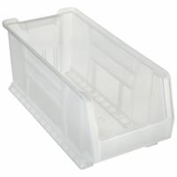 AKRO-MILS Super Size Bin: 23 7/8 in Overall Lg, 11 in x 10 in, Clear, Stacking Capable (MPN 30287SCLAR). Key specifications — Mobility: Stationary; Material: Plastic; Brand: AKRO-MILS; Stackable: Stacking Capable.