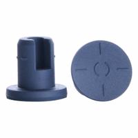 Stopper: Bromobutyl, 13 Stopper Size, 7.6 mm Bottom Dia, 12.5 mm Top Dia, 8.9 mm Overall Ht, Gray (MPN W988005-S). Key specifications — Standards: USP <85>; Brand: WHEATON; Color: Gray; Stopper Size: 13; Material: Bromobutyl.