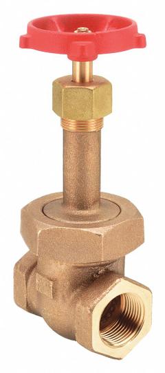 MILWAUKEE VALVE Gate Valve: 1 in, Bronze, Rising, FNPT x FNPT, 1,000 psi Max. Pressure (CWP), Wheel (MPN 1182 1"). Key specifications — Wedge Material: Bronze; Brand: MILWAUKEE VALVE; Bonnet Material: Bronze.