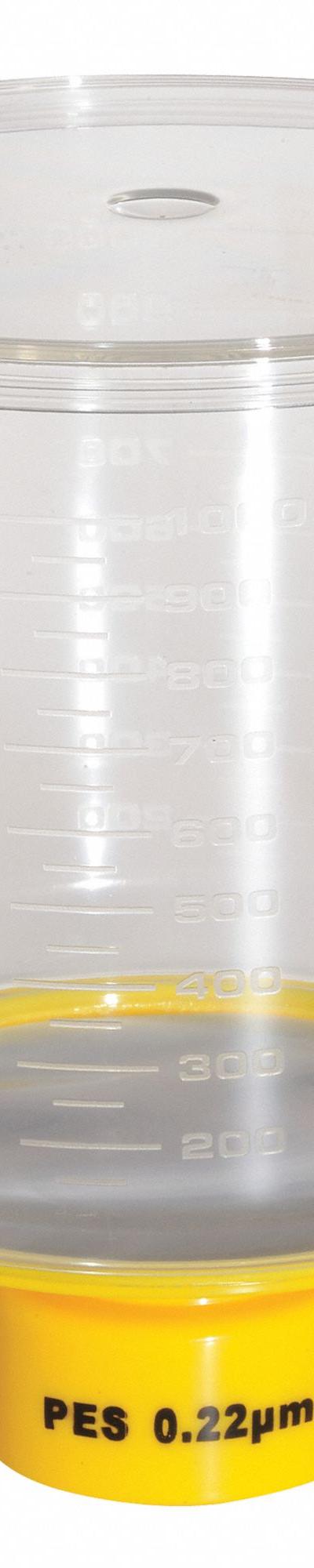 LAB SAFETY SUPPLY Bottle Top Filter: 0.22 um Max Particle Size - Bottle Top Filters
