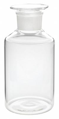 WHEATON Reagent Bottle: 2 L, Closure Material: Glass Cap, Colorless, 6 Bottles, 135 mm Body Dia (MPN 216021). Key specifications — Brand: WHEATON; Graduated: No; Pre-Cleaned: None; Body Color: Colorless.