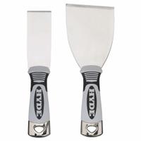 HYDE Putty Knife Set: Bld. Mat. Stainless Steel, Hdl. Mat. Plastic/Steel, Stiff, Straight Bld. Shape (MPN 48910). Key specifications — attr1004902: HYDE; attr1012057: Full; attr1014703: Metal; attr1017570: Hammer End; attr1029655: Straight; attr1034073: Straight.