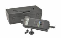 EXTECH Tachometer: +/-0.05% RPM Accuracy, 0.1 RPM, 19,999 RPM Max Contact RPM, Available Separately (MPN 461895). Key specifications — Includes: Wheels for Linear Surface Speed or RPM Measurements; Brand: EXTECH; Digital Display Screen Type: LCD; RPM Accuracy: +/-0.05%; RPM Resolution: 0.1 RPM; Calibration Certificate: Not Included.