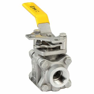 APOLLO Manual Two-Way Ball Valve: 3/4 in, Stainless Steel, Straight, FNPT x FNPT - Stainless Steel Ball Valves