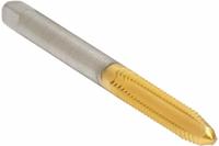 WIDIA GTD Straight Flute Tap: #5-40 UNC, H2, 3 Flute, Plug Chamfer, TiN Coated High Speed Steel (MPN 19216)
