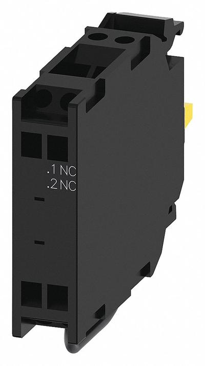 Siemens Contact Block: 22 mm Panel Mounting Size, 1NC, Momentary, 3SU1 Series - Contact Blocks