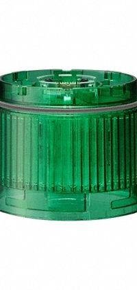 PATLITE Tower Light Module: Steady, 24V DC, Green, 60 mm Overall Dia, 40 mm Overall Ht, LR6 (MPN LR6-E-G+FB295). Key specifications — Brand: PATLITE; Compatible with Series: LR6; Lens Color: Green; Operating Voltage: 24V DC; Manufacturer Part Number: LR6-E-G+FB295.