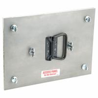 Duct Access Door: 8 in x 12 in, 11 ga, Steel, Thumbscrews, 2,300°F Max Temp Rating, 2 Mounting Stud (MPN GRD106ULBI). Key specifications — Brand: DUCTMATE; Material: Steel; For Duct Shape: Rectangular.