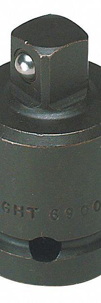 WRIGHT TOOL Impact Socket Adapter: 3/4 in Input Drive Size, Black Oxide, 1/2 in Output Drive Size (MPN 6900). Key specifications — attr1204900: Square; attr1204904: Locking Not Included; attr1204910: WRIGHT TOOL; attr1204913: Black Oxide.