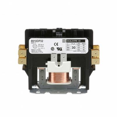 SQUARE D Definite Purpose Magnetic Contactor: 2 Poles, 480V AC, 30 A - Non-Reversing Definite Purpose Contactors