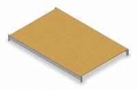 TENNSCO Shelf: 72 in x 36 in, Particleboard, 2,750 lb Load Capacity (MPN 1). Key specifications — Decking Material: Particleboard; Frame Finish: Powder Coated; Frame Material: Steel; Color: Industrial Gray; Includes: (2) Beams; Brand: TENNSCO.