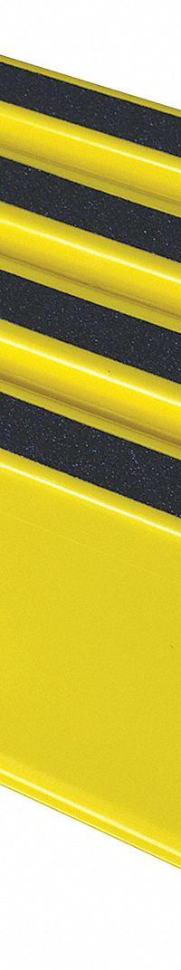 APPROVED VENDOR Step Stool: 1 Steps, 12 in Overall Ht, 500 lb Load Cap, Plastic, 12 in Standing Ht (MPN 44ZJ62). Key specifications — Brand: APPROVED VENDOR; Color: Yellow; Includes: Replacement Foot Pads.