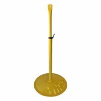 HESSAIRE Pedestal Base: Pedestal Base, 62 in Lg, 34 in Wd, 34 in Base Dia., Steel (MPN PDS36). Key specifications — Includes: Assembly Hardware; Fan Accessory Finish: Powder Coated; Material: Steel; Manufacturer Part Number: PDS36; Brand: HESSAIRE; Color: Yellow.