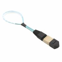 FIBERTRONICS Fiber Optic Looback: Multi-Mode, 12 Fiber Count, OM3, Female, Beige, Aqua, 1-12, Std (MPN MTL-OM3-112-FS). Key specifications — Product Type: MPO Loopback; Pinout Designation: 1-12; Manufacturer Part Number: MTL-OM3-112-FS; Brand: FIBERTRONICS; Jacket Color: Aqua; Fiber Type: OM3; Connector Gender: Female; Connector Color: Beige.