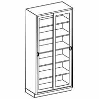 Tall Cabinet: 7 ft Overall Ht, 18 in Overall Dp, 35 in Overall Wd, Glass/Stainless Steel, 0 Drawers (MPN M35HAS). Key specifications — Product Type: Tall Cabinet; Brand: BLICKMAN; Material: Glass/Stainless Steel; Standing Style: Wall Mounted; Cabinet Type: Tall Cabinets.