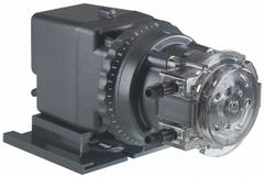 STENNER Peristaltic Chemical Metering Pump: 120V AC, 1/30 hp HP, 85 gpd Max. Flow Rate, Santoprene (MPN 85MJL5A1STG1). Key specifications — Tubing Material: Santoprene; Brand: STENNER; Reproducibility: ±2.0%.