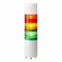 PATLITE Tower Light Assembly: 3 Tier, Sounder Tier Included, IP54, Amber/Green/Red, Direct Wire (MPN LR6-302WJBW-RYGZ). Key specifications — Manufacturer Part Number: LR6-302WJBW-RYGZ; Brand: PATLITE; Operating Voltage: 24V DC; Light Tier Color: Red.