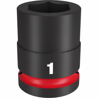 MILWAUKEE Standard Impact Socket: 3/4 in Drive Size, SAE, 1 in Socket Size, 6-Point - 3/4" Drive Impact Sockets