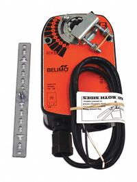 Actuator: Dampers, On/Off, Spring Return, 35 in-lb, 24V AC/DC, Hardwired, NEMA 2 / IP54 (MPN LF24). Key specifications — Manufacturer Part Number: LF24; Shaft Rotation: CW/CCW; Stroke Degree: 95°; Power Rating: 5W; Input Voltage: 24V AC/DC; Brand: BELIMO; For Use With Building Automation Systems: Building Automation System Compatible; Electrical Connection Type: Hardwired.