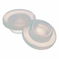 Stopper: Silicone, 20 Stopper Size, 13.1 mm Bottom Dia, 20 mm Top Dia, 8.38 mm Overall Ht, Colorless (MPN 224100-178). Key specifications — Standards: EP 3.2.1; Brand: WHEATON; Color: Colorless; Stopper Size: 20; Material: Silicone.