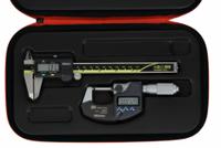MITUTOYO Precision Measuring Tool Kit: 3 Pieces, Digital Caliper, 0 in to 6 in Caliper Range (MPN 64PKA286B). Key specifications — attr1182219: MITUTOYO; attr1182229: Digital Caliper; attr1182230: 0 in to 6 in; attr1182232: 0 in to 1 in; attr1182234: No; attr1182252: 1 in; attr1182254: 0 in; attr1182258: (1) Outside Micrometer.
