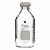 FOXX LIFE SCIENCES Glass Media, BOD, & Specialty Lab Bottles - Glass Lab Media Bottles: 2 L, GL45 (MPN 1501030-FLS). Key specifications — Closure Type: Screw-On; Mouth Size: Wide; Screw Closure Size: GL45; Brand: FOXX LIFE SCIENCES; Body Color: Colorless.