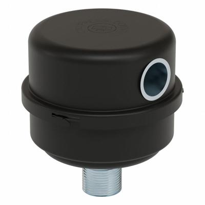 SOLBERG Filter Silencer: 1 in Inlet Size, 35 scfm, 4.5 in Overall Ht, 4.13 in Outside Dia - Air Compressor Intake Filters & Silencers