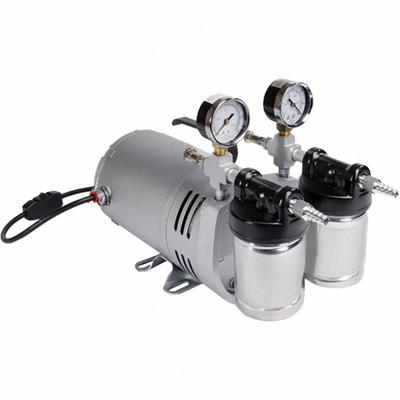 GAST Vacuum Pump: 0.25 hp, 1 Phase, 115/208-230V AC, 4.2 cfm - Rotary Vane Compressor/Vacuum Pumps with Motors