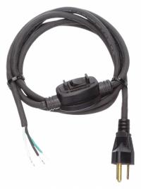 APPROVED VENDOR Power Cord: 8 ft Lg, 3/18, 5-15P Plug, Bare Wire Receptacle, SJO, Rubber, 125V AC (MPN 1TNA7). Key specifications — attr1326987: APPROVED VENDOR; attr1326973: Rubber.