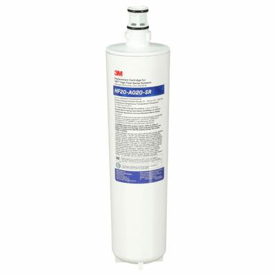 3M Quick-Connect Water Filter: 3 micron, 7 gpm, 20 5/8 in Overall Ht - Quick-Connect Ice Machine & Refrigerator Water Filters