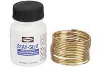 HARRIS Brazing Kit: High Silver, 45%, BAg-5, 1/16 in x 1 oz Coil, Safety-Silv 45, 1.75 oz Jar Paste (MPN 45KPOP). Key specifications — Brazing Temperature Range: 1225° to 1370°F; Manufacturer Part Number: 45KPOP; Brand: HARRIS.
