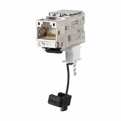METZ CONNECT Keystone Module: Cat6A, Data/HDBaseT/Power, 8 Poles, Straight, Cable - Device-Side RJ45 Connectors & Couplers